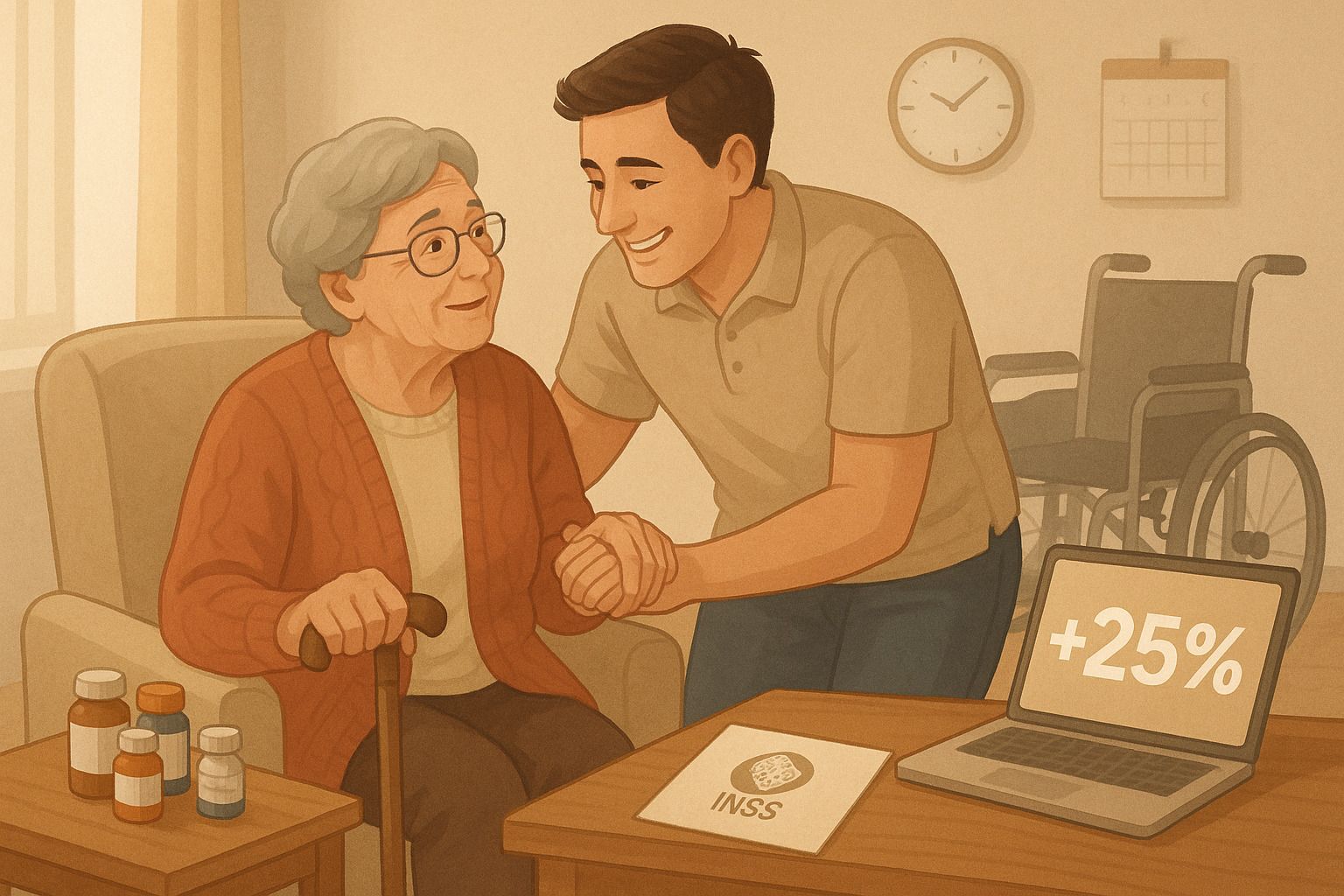 Benefícios do INSS que dão direito ao adicional de 25%: quem recebe e como solicitar