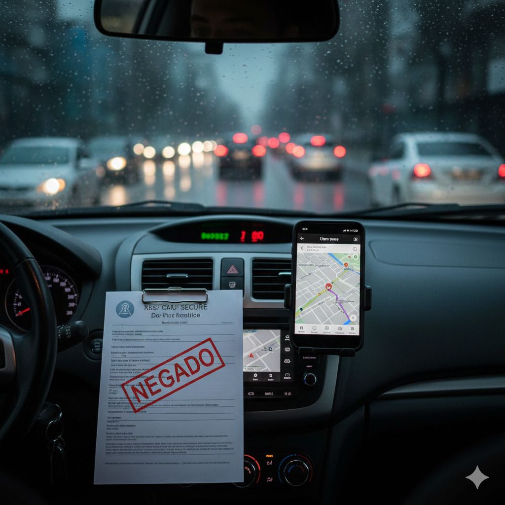 Motorista de App: Você começou a rodar na Uber/99 e não avisou o seguro? A nova lei pode zerar sua indenização.