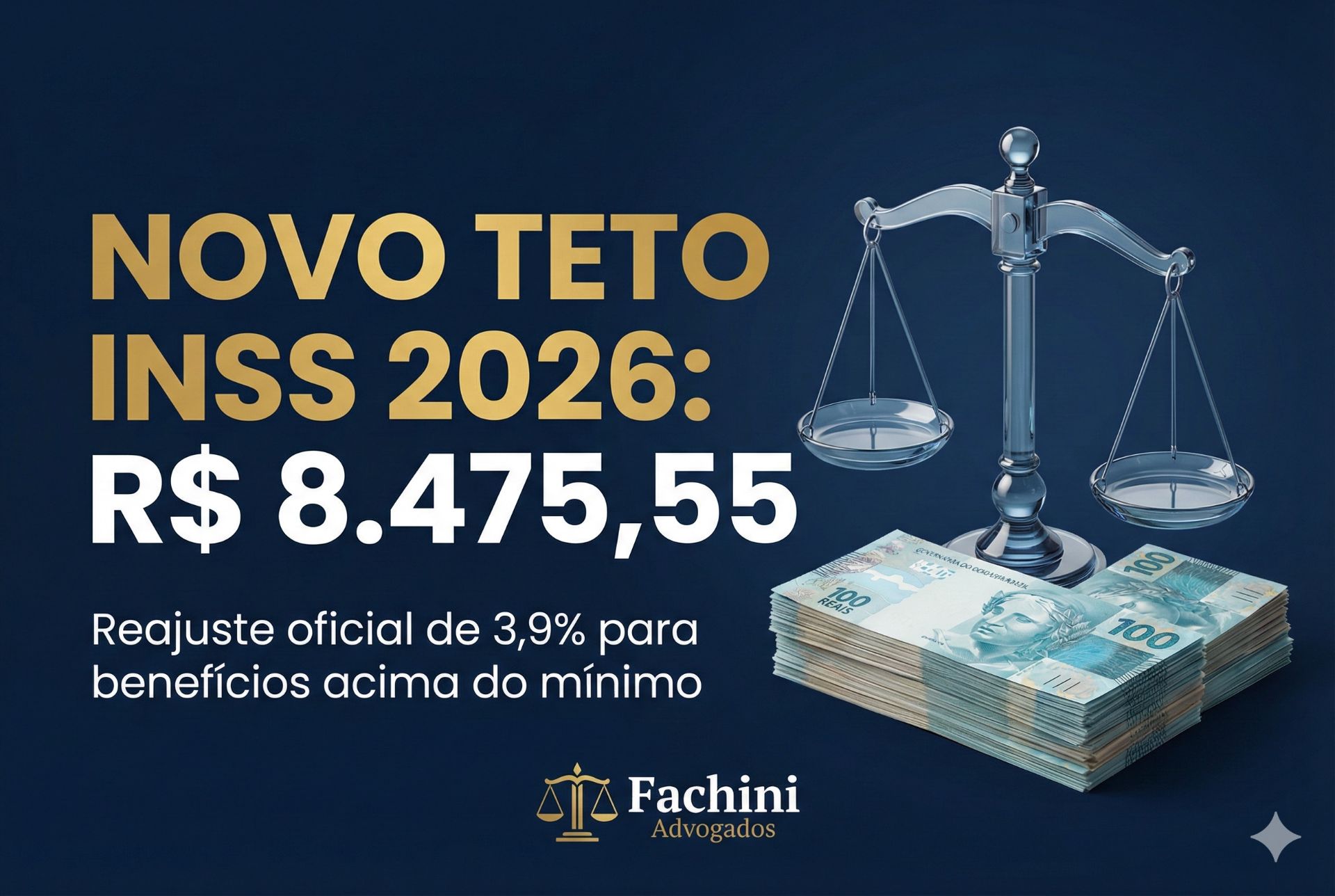 Reajuste do INSS 2026: Novo Teto de R$ 8.475,55 e o Impacto nas Aposentadorias e Pensões