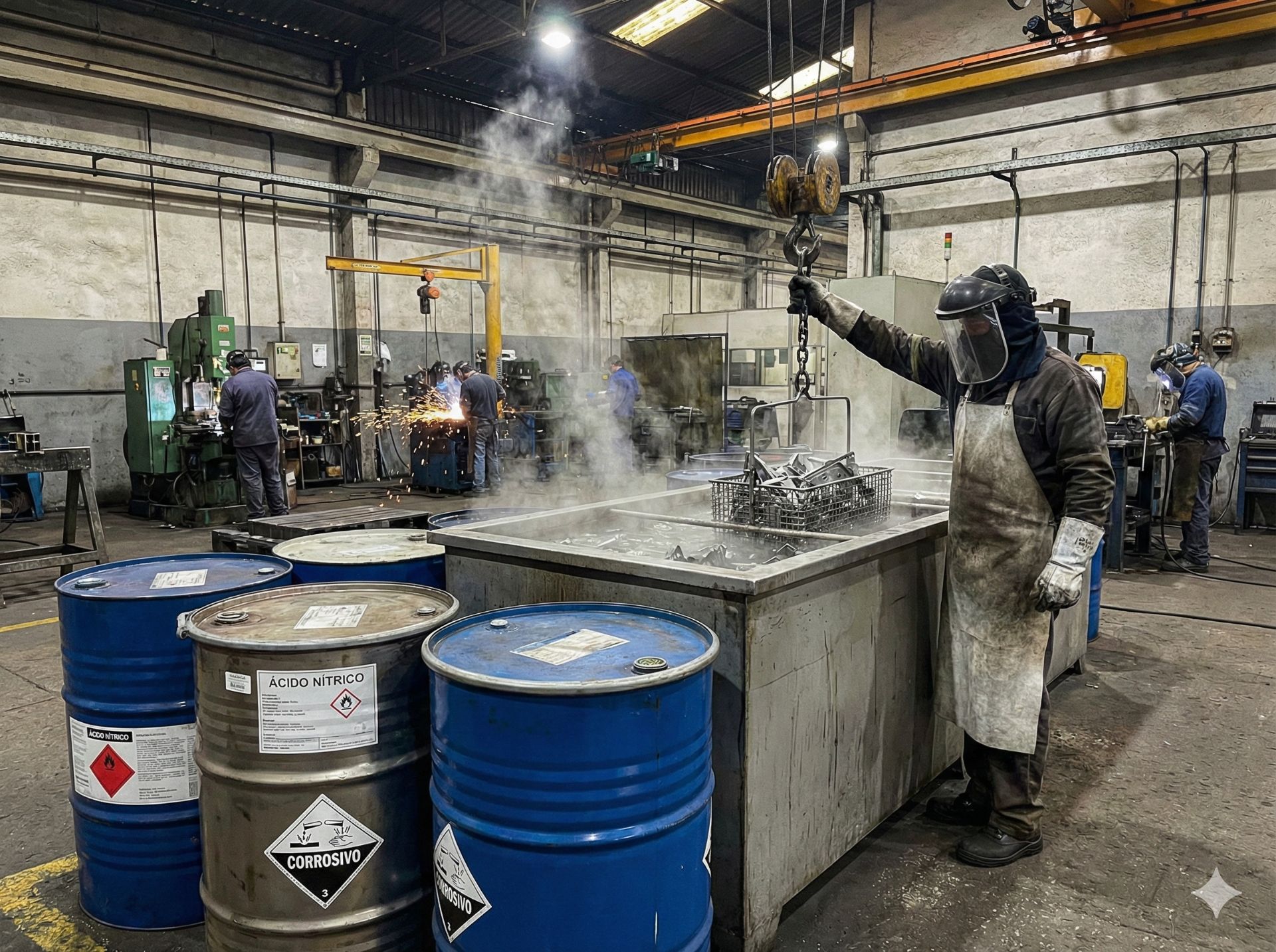 O perigo oculto na cromagem: Quando uma máscara de pano custa a saúde do trabalhador