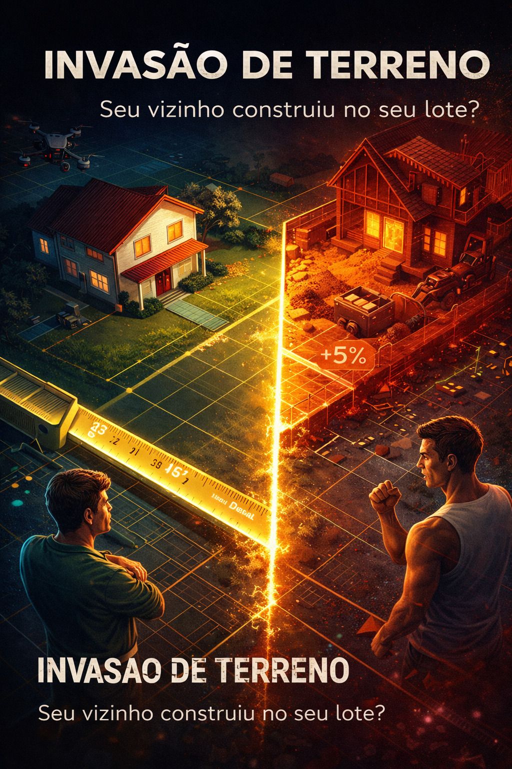 Meu vizinho construiu no meu terreno: O que a lei determina em 2026?