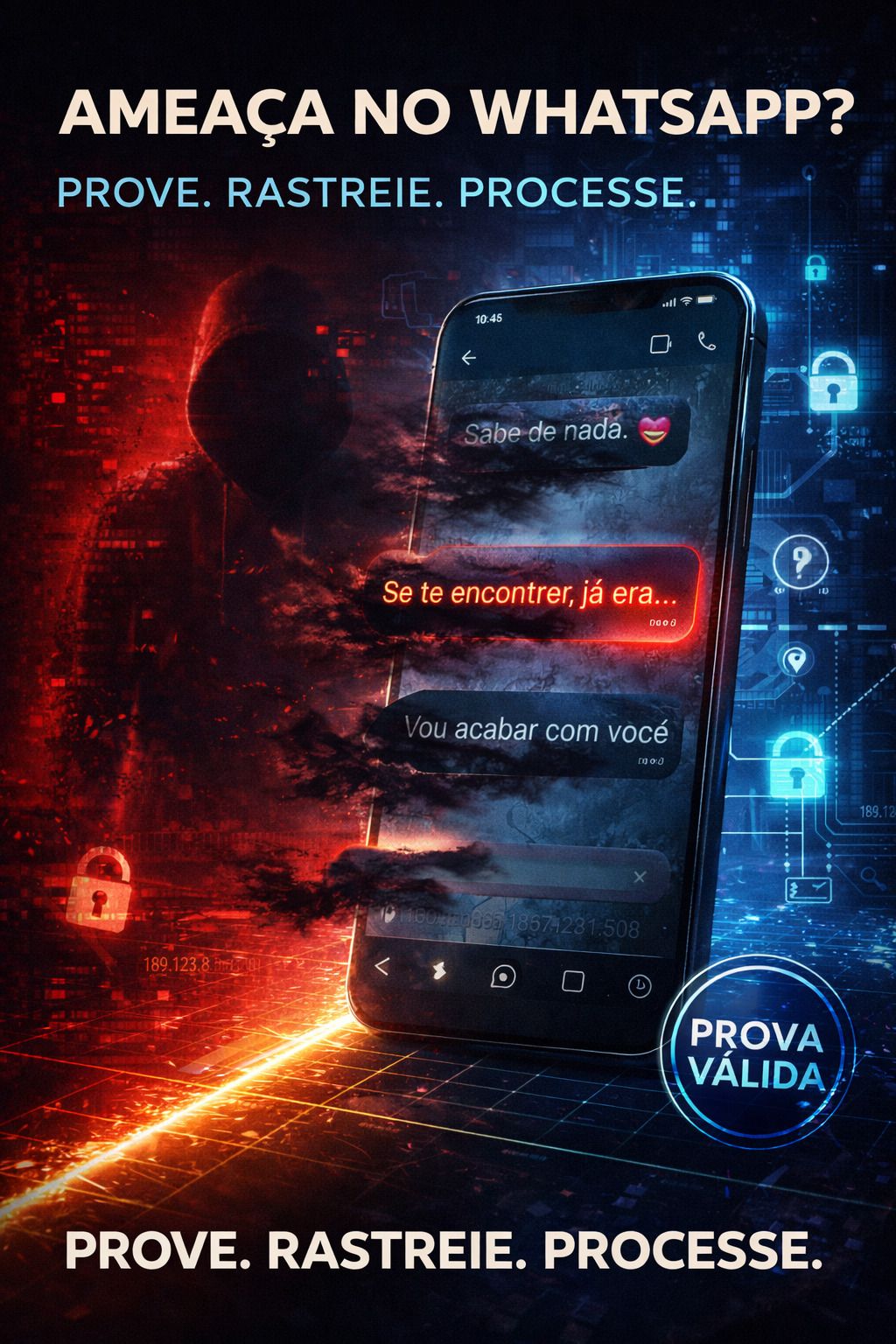 Recebi ameaças pelo WhatsApp: Como registrar e processar em 2026?