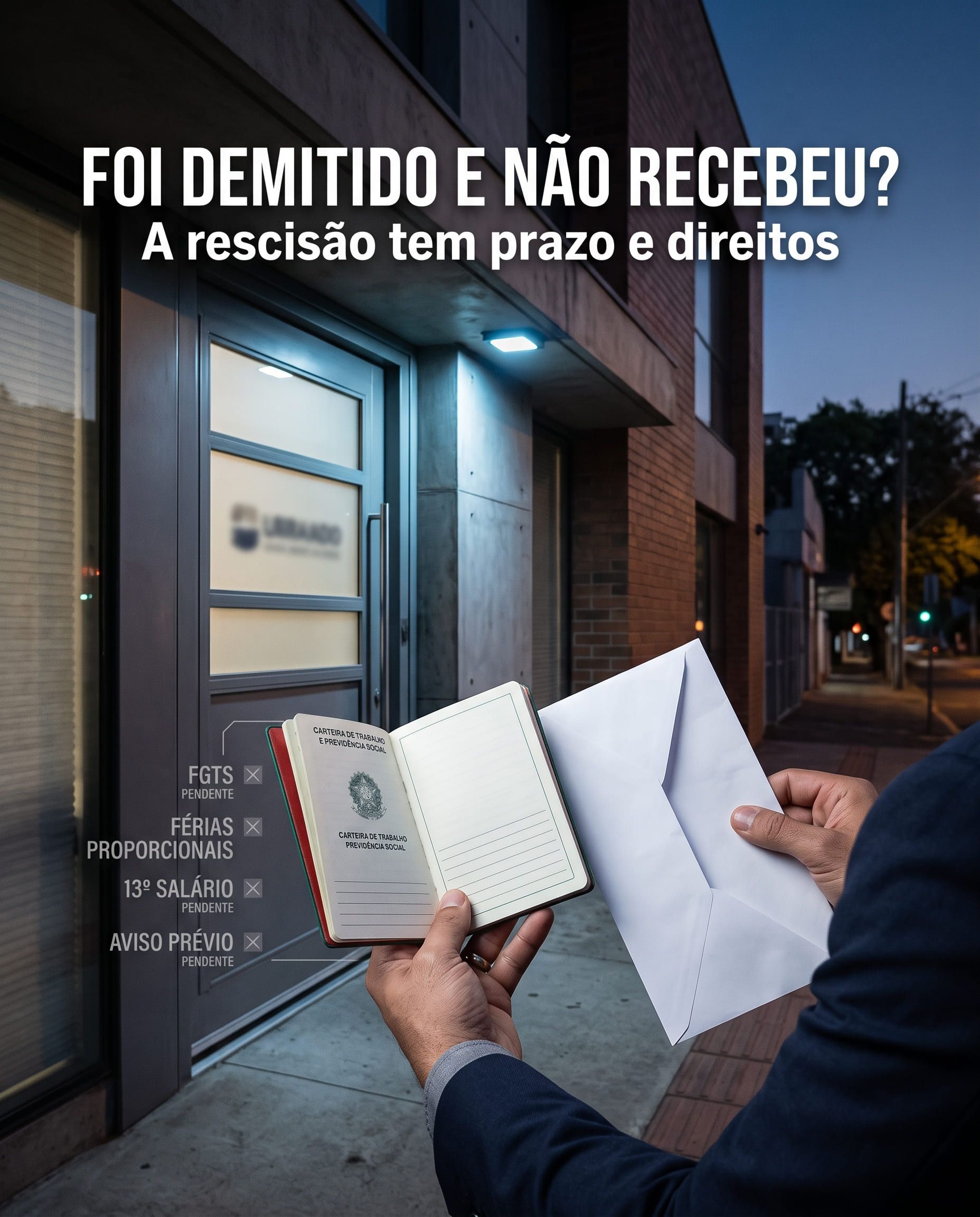 Fui demitido e não recebi minha rescisão: o que posso cobrar?