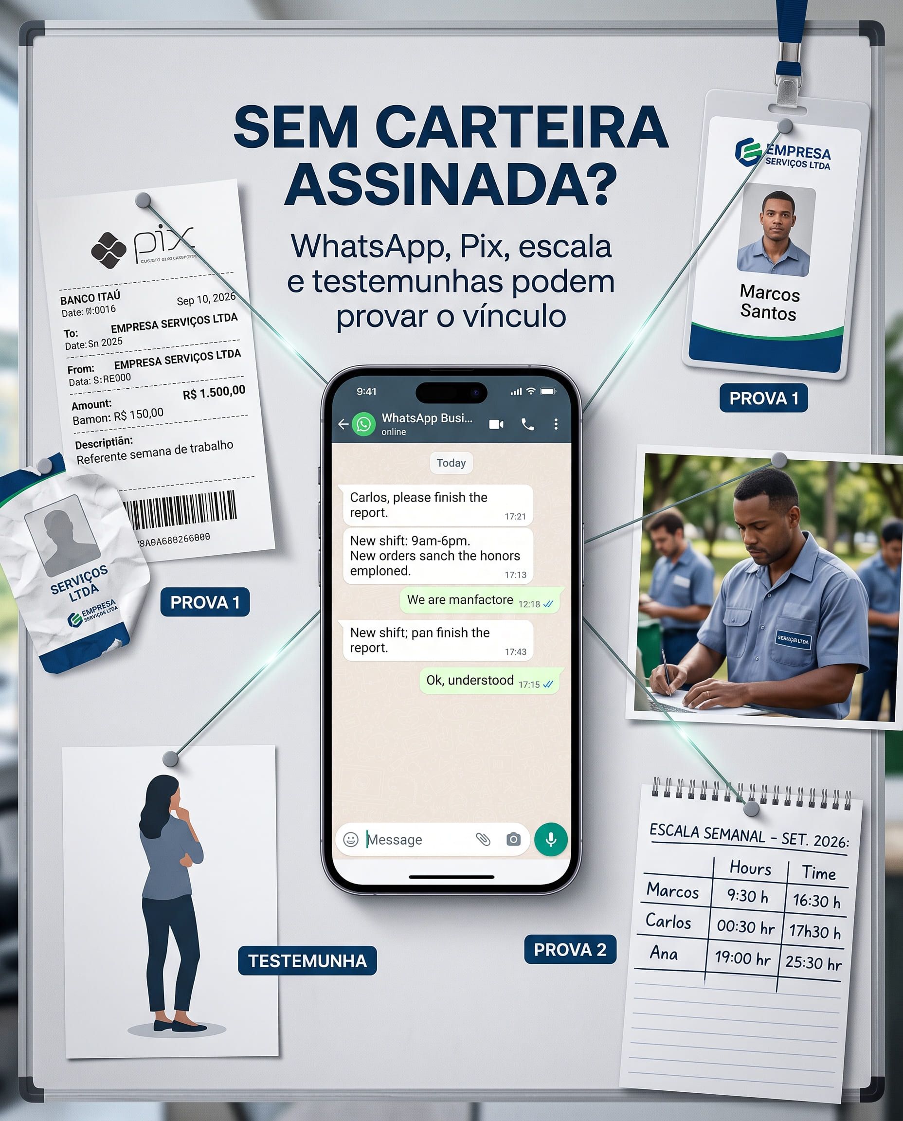 Trabalhei sem carteira assinada: como provar o vínculo de emprego?