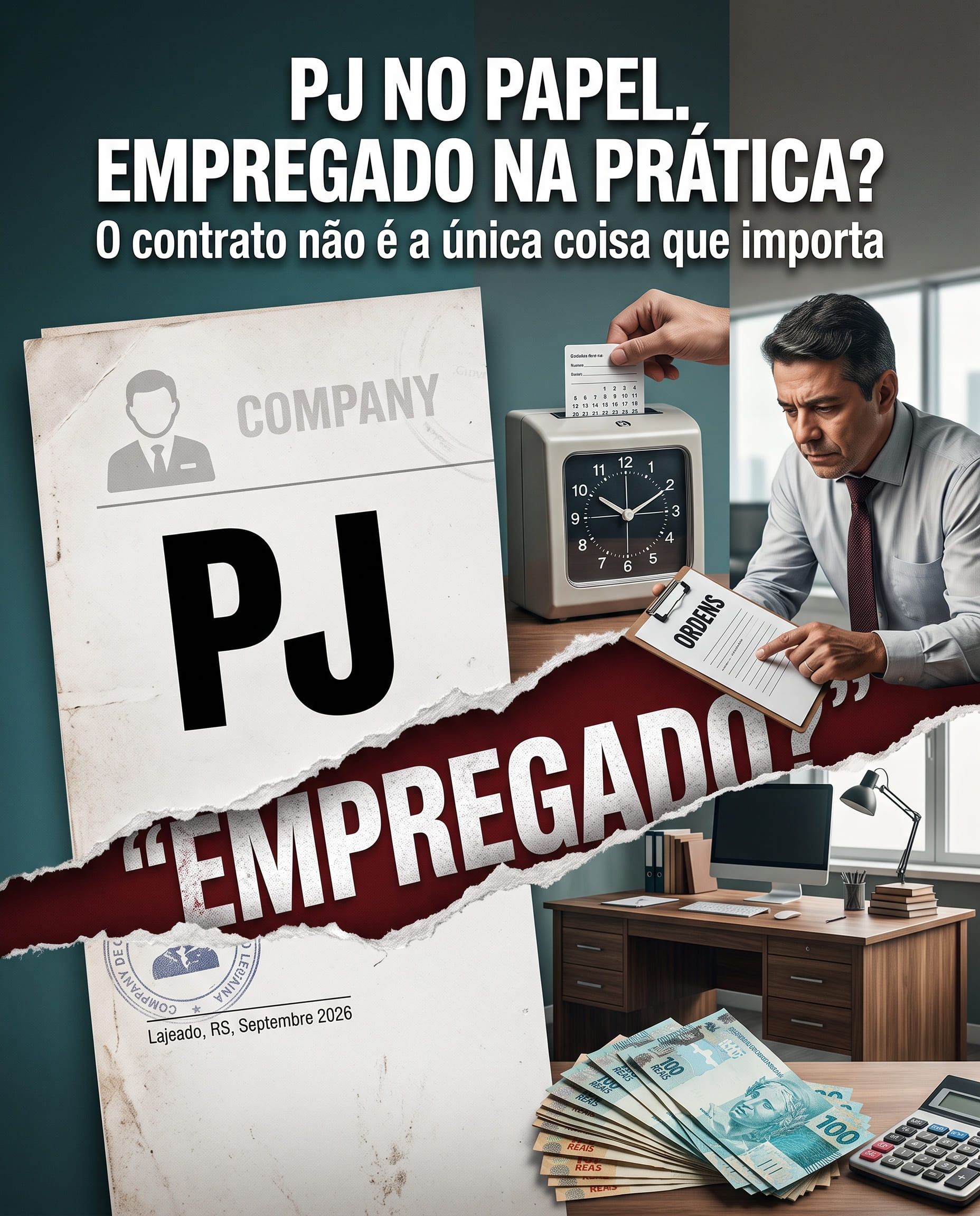 Trabalhei como PJ, mas tinha chefe, horário e salário fixo: posso pedir vínculo?